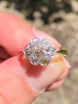 Stunning Edwardian Natural Diamond Engagement Ring 18ct Gold