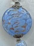 Art Deco Venetian Sommerso Aventurine Glass Necklace