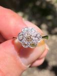 Stunning Edwardian Natural Diamond Engagement Ring 18ct Gold