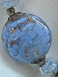 Art Deco Venetian Sommerso Aventurine Glass Necklace
