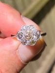 Stunning Edwardian Natural Diamond Engagement Ring 18ct Gold