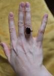 Victorian 9kt Gold Ring with Garnet Stone