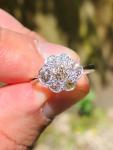 Stunning Edwardian Natural Diamond Engagement Ring 18ct Gold
