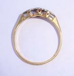 Art Deco 18ct Gold Ruby & Diamond Ring