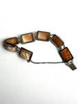 Edwardian Silver Equestrian Cameo Bracelet