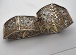 Silver Gilt Filigree Flower Bracelet