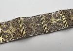 Silver Gilt Filigree Flower Bracelet