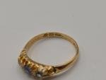Victorian 18ct Gold Diamond & Sapphire Ring 1897