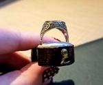 Vintage Sterling Silver Signet Ring with Onyx