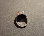 Vintage Sterling Silver Signet Ring with Onyx