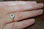 Art Deco Gold Ruby & Diamond Engagement Ring