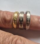 18ct Gold Vintage Ring, Size UK N1/2