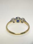 Vintage 18ct Gold Platinum Sapphire Diamond Ring