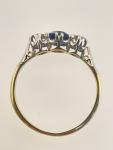 Vintage 18ct Gold Platinum Sapphire Diamond Ring