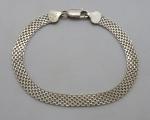 Sterling Silver Vintage Art Deco Flat Bracelet