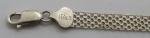 Sterling Silver Vintage Art Deco Flat Bracelet