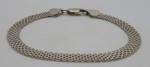 Sterling Silver Vintage Art Deco Flat Bracelet