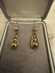 Victorian 9ct Gold Drop Dangle Earrings