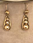 Victorian 9ct Gold Drop Dangle Earrings