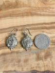 Victorian Silver Drop Earrings with Engraved Design