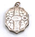 Victorian Rose Gold Engraved Locket Pendant