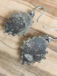 Victorian Silver Drop Earrings with Engraved Design