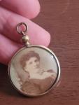 Victorian Rolled Gold Photo Locket Pendant