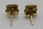 Vintage Art Deco 9ct Gold Teddy Bear Earrings