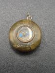 Vintage Stone Compass Pendant Charm