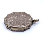 Victorian Rose Gold Engraved Locket Pendant