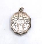 Victorian Rose Gold Engraved Locket Pendant