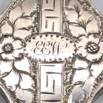 Victorian Rose Gold Engraved Locket Pendant