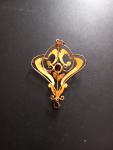 Art Nouveau Amethyst 9ct Gold Pendant