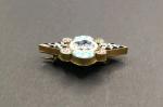 Vintage Micro Mosaic Flower Brooch with C Clasp