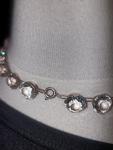 Art Deco Sterling Silver Paste Riviere Necklace