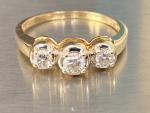 14ct Gold Diamond Trilogy Engagement Ring
