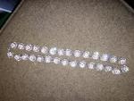 Art Deco Sterling Silver Paste Riviere Necklace