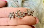 Sparkling Antique Star and Crescent Moon Brooch