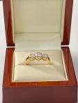 14ct Gold Diamond Trilogy Engagement Ring