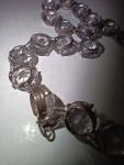 Art Deco Sterling Silver Paste Riviere Necklace