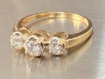 14ct Gold Diamond Trilogy Engagement Ring