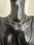 Vintage 9K Gold Rolo Chain Necklace 49cm