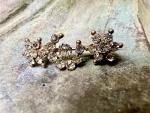 Sparkling Antique Star and Crescent Moon Brooch
