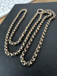 Vintage 9K Gold Rolo Chain Necklace 49cm