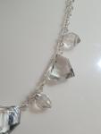 Vintage Art Deco Clear Beaded Glass Necklace 17