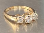14ct Gold Diamond Trilogy Engagement Ring