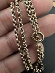 Vintage 9K Gold Rolo Chain Necklace 49cm