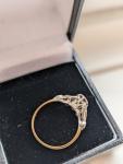 1920s Vintage Diamond Solitaire Gold & Platinum Ring