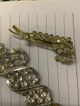 Set of 7 Vintage Paste Brooches and Buckles