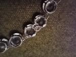 Art Deco Sterling Silver Paste Riviere Necklace